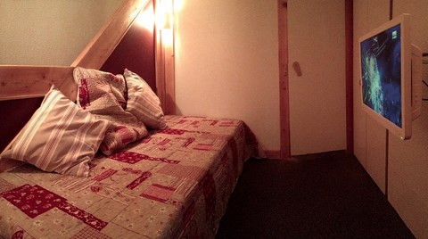 Chambre 1 lit simple location les Arcs 1800