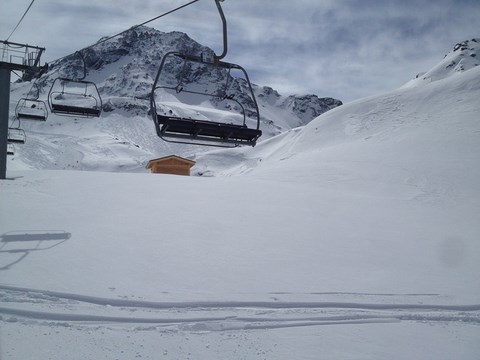 Pistes accessibles de la location les Arcs 1800