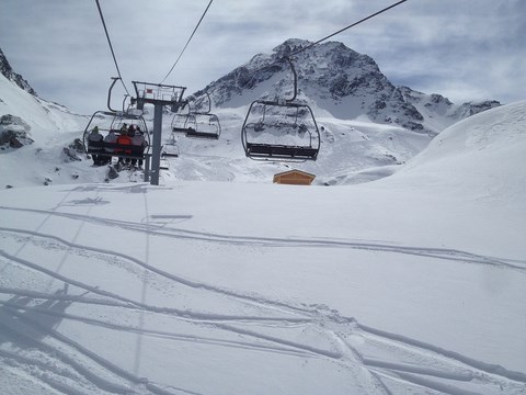 Pistes accessibles de la location les Arcs 1800