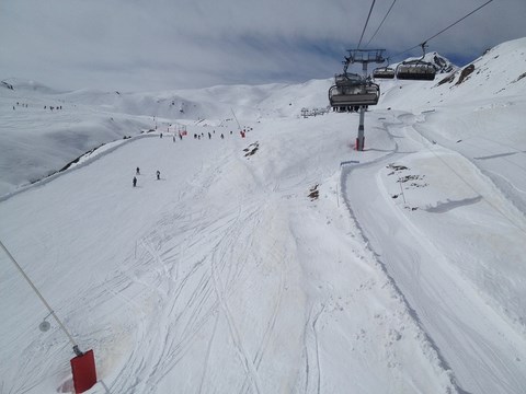 Pistes accessibles de la location les Arcs 1800