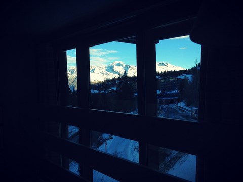 Vue de la chambre parentale  location les Arcs 1800